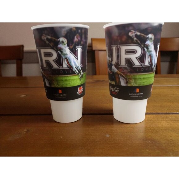 Auburn Football 7-Piece Fan Set – Metal Drink Bucket, 2 Cups & 4 NEW Steak Knive - Picture 13 of 16